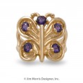 Siberian Amethyst Butterfly Ring