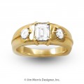 Men's Emerald Cut Diamond Ring